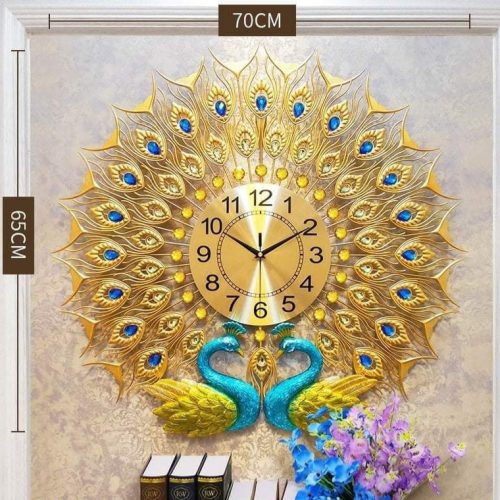 Đồng hồ treo tường phòng khách hình con chim 6024