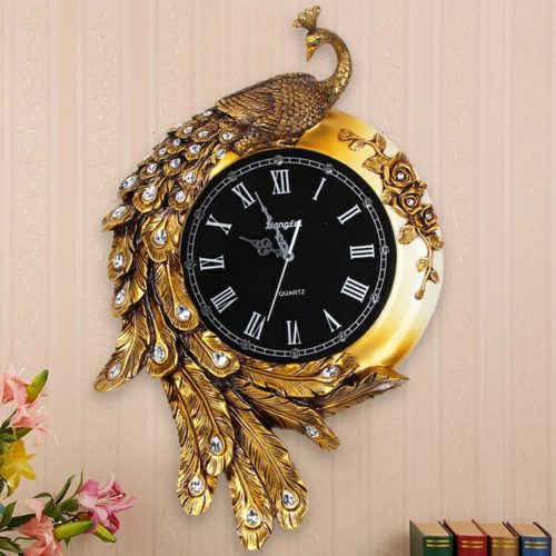 Đồng hồ chim công trang trí nội thất 6038