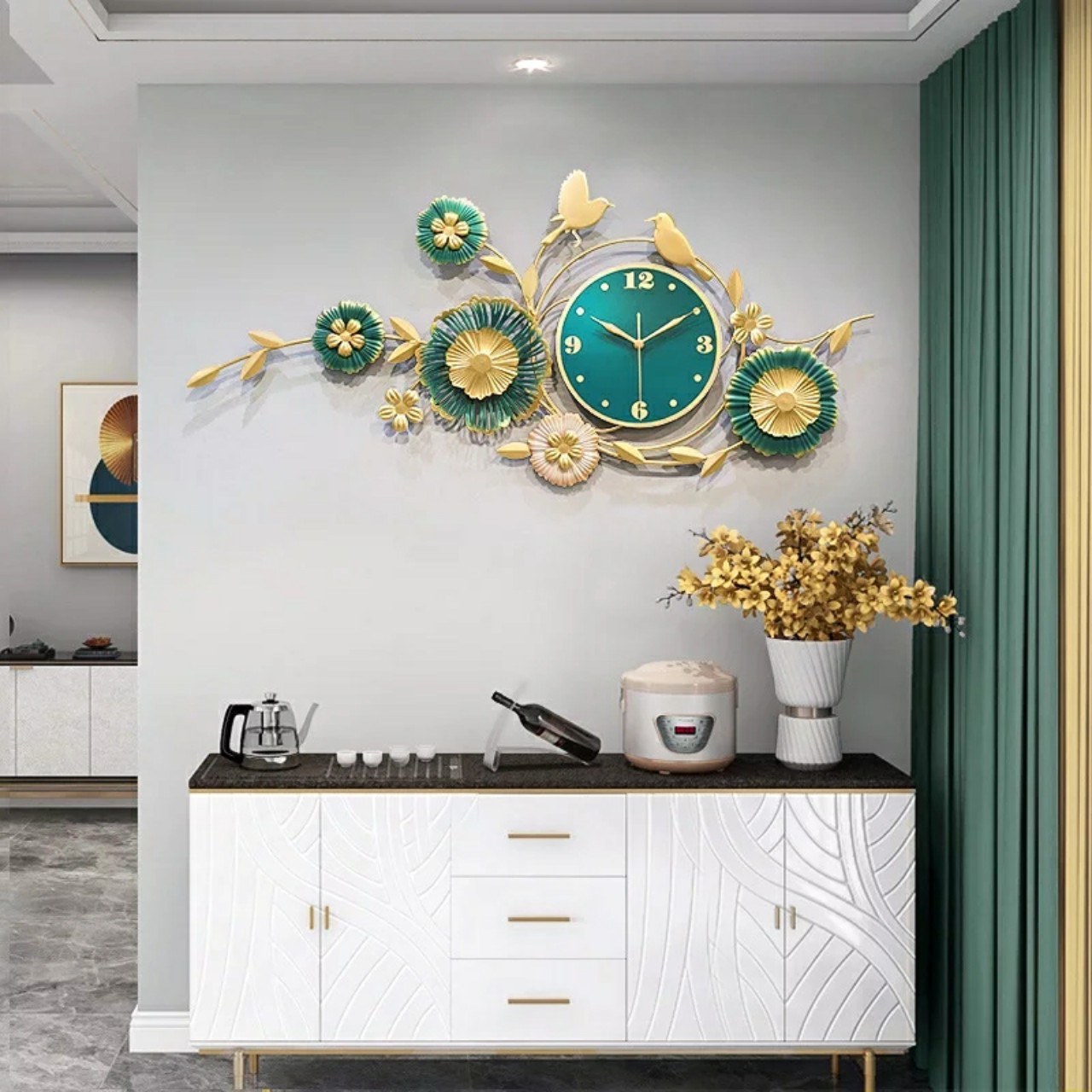 Đồng hồ treo tường nghệ thuật sang trọng 7201 - Ảnh 2