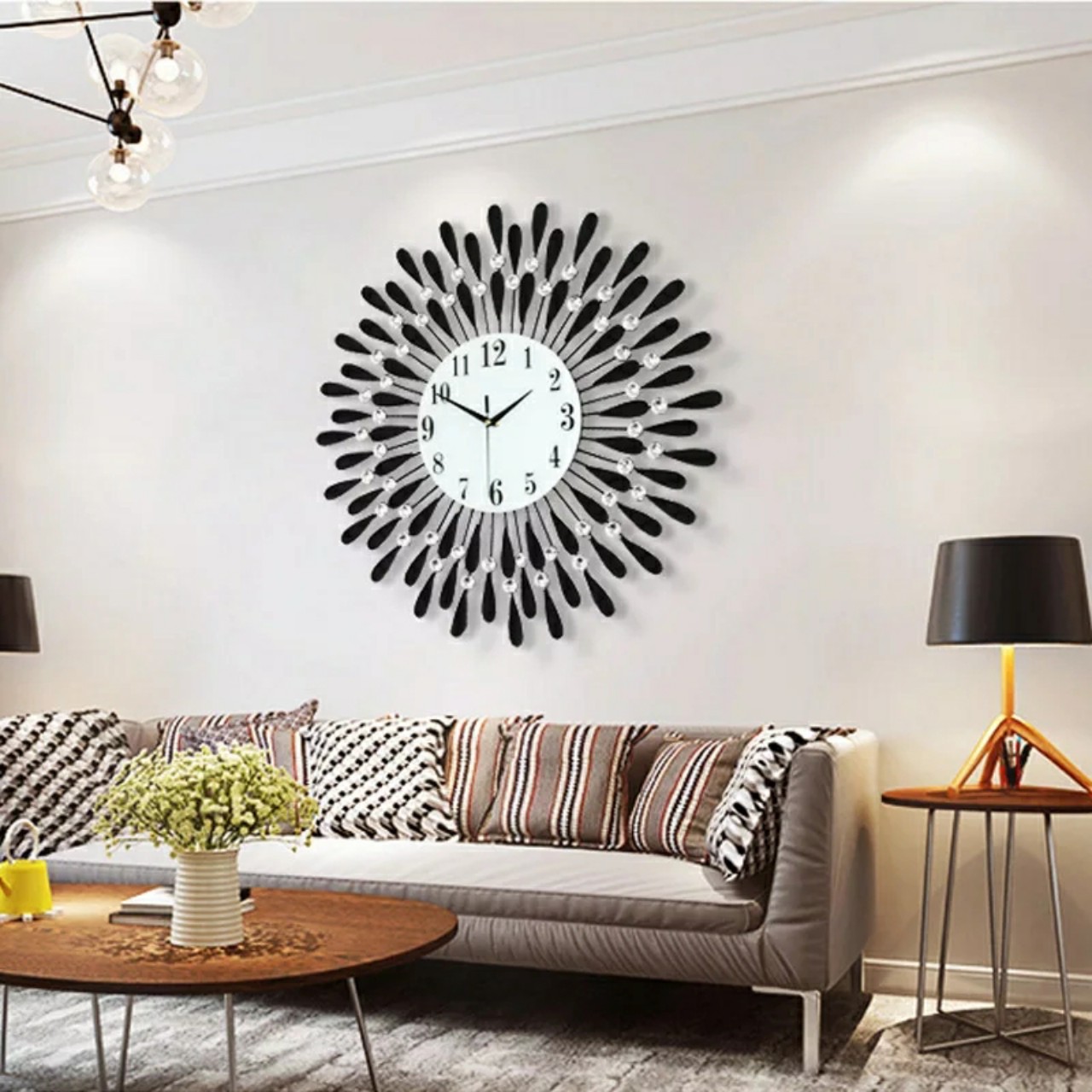 Đồng hồ treo tường trang trí bền đẹp 7230 - Ảnh 3